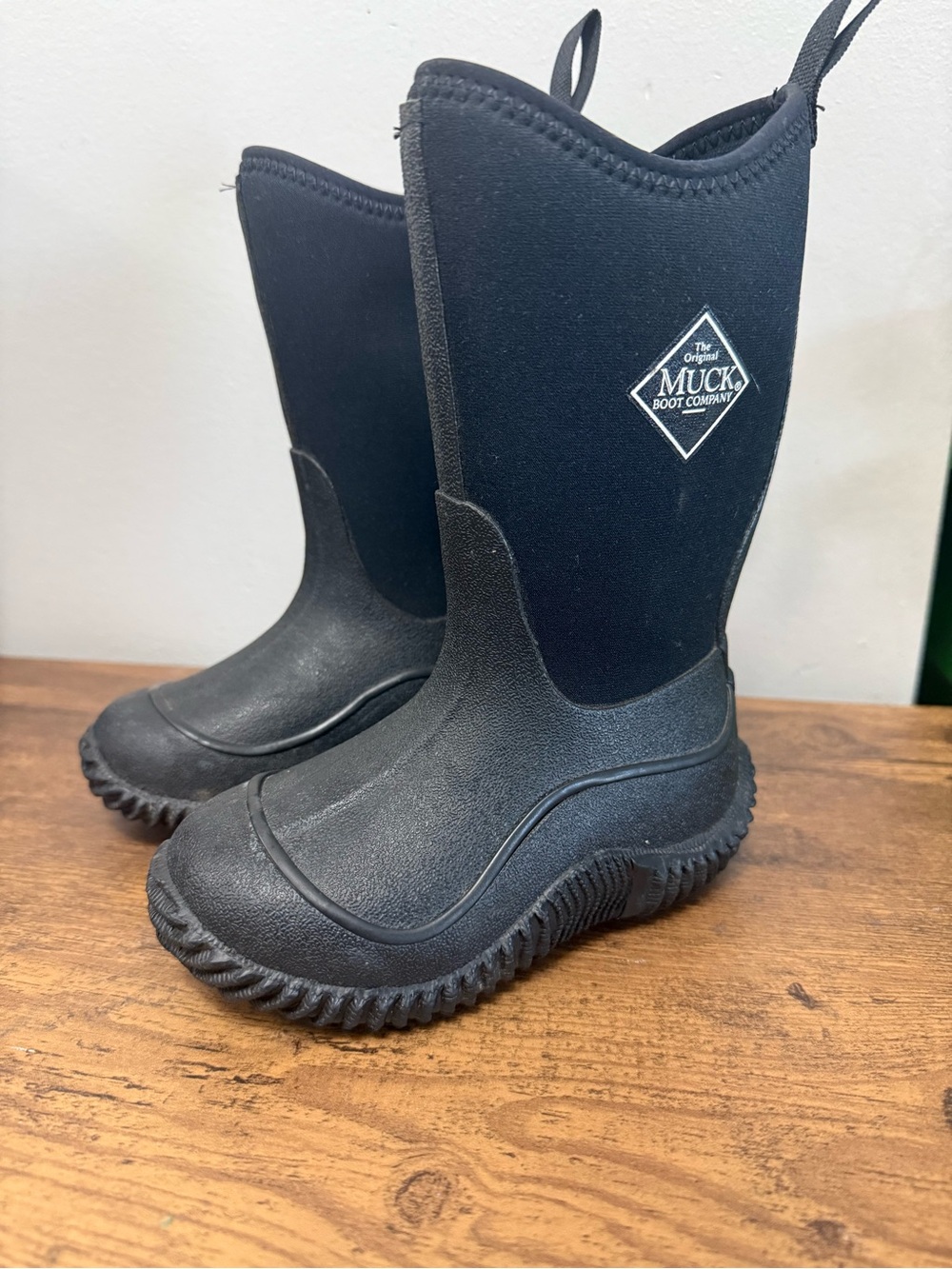 Kids' Muck Boots Black Waterproof Pull-On Boots Size C9